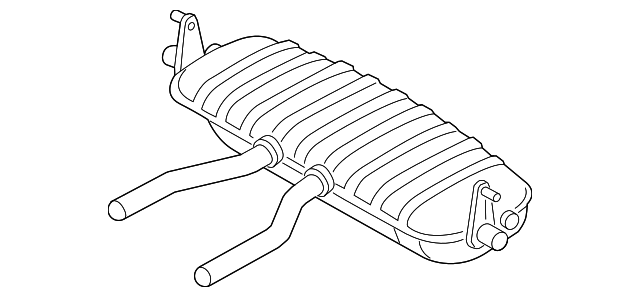 Rear Muffler 7P6-253-609-AB - View 3