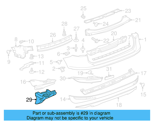 Bumper Cover Support Rail 7P6-807-573-A - View 8
