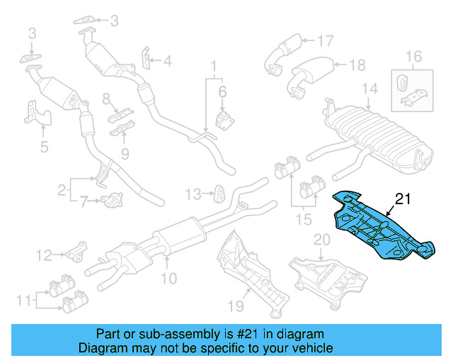 Heat Shield 7P6-825-711-A - View 4