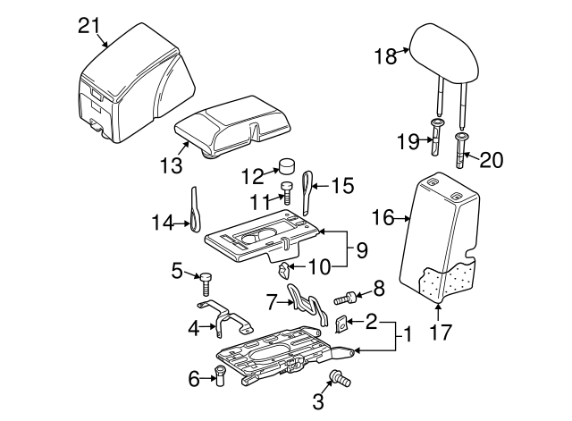 Headrest Guide 1K0-881-920-G-82V