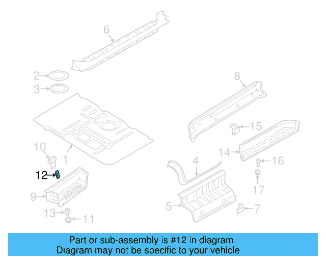 Windshield Pillar Trim Clip 701-867-331-A - View 8