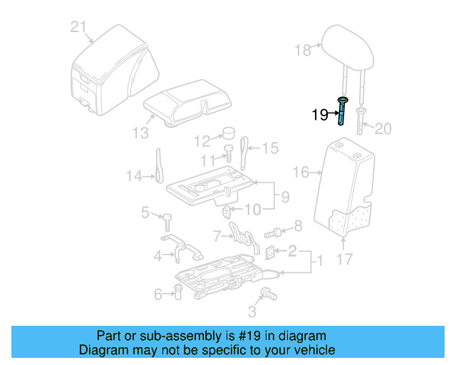 Headrest Guide 1K0-881-920-AD-95T - View 22