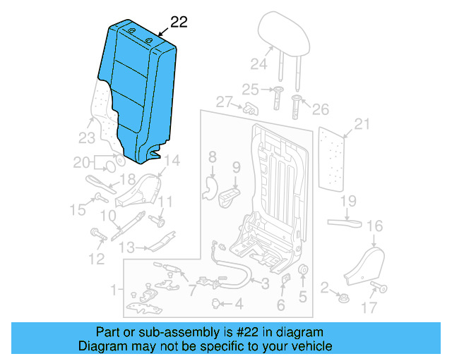 Seat Back Cover 5N0-885-806-BS-IKM - View 3