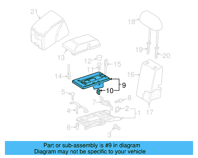 Storage Compartment Insert 5M0-862-559-95T - View 5