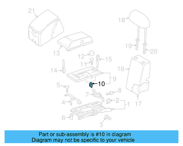 Windshield Pillar Trim Clip 4A0-867-276 - View 19