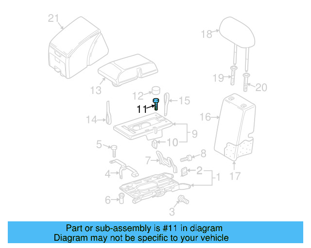 Storage Tray Bolt N-106-046-02 - View 2