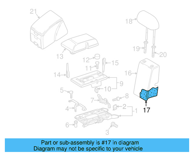 Seat Back Pad 5M0-885-883 - View 3