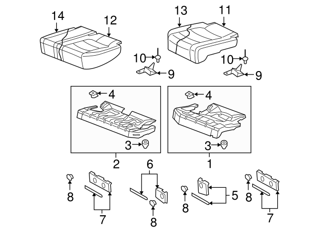 Cushion Frame Buffer 1K0-885-872-B