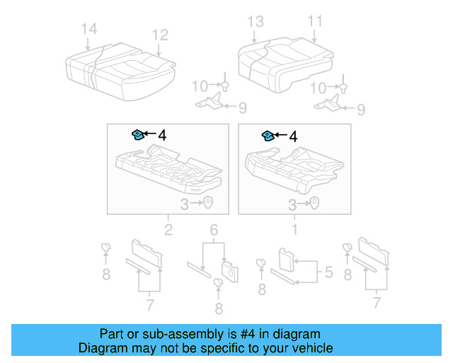 Cushion Frame Buffer 1K0-885-872-B - View 4