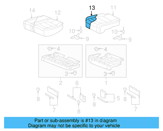 Seat Cushion Pad 5N0-885-376-D - View 3