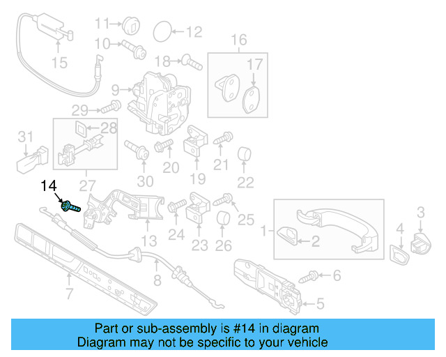 Window Motor Bolt 8Z0-837-691-C - View 39