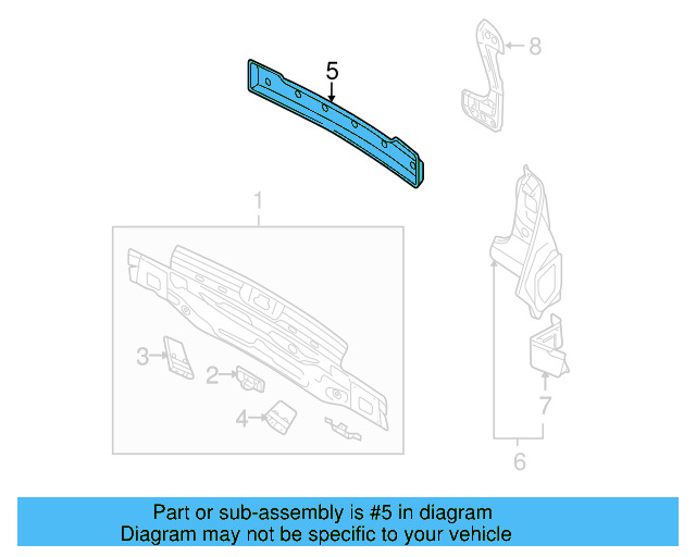 Mount Panel 1K6-813-309-B - View 7