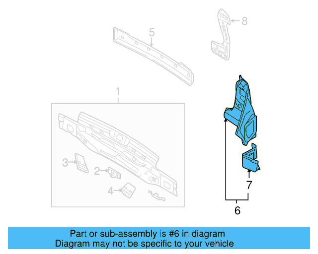 Tail Lamp Pocket 1K6-813-320-A - View 3