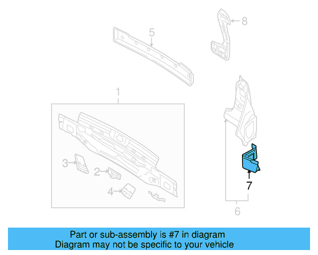 Retaining Bracket 1K6-809-235 - View 3