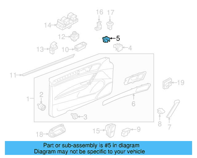 Door Trim Panel Retainer Clip 5G0-868-563 - View 15