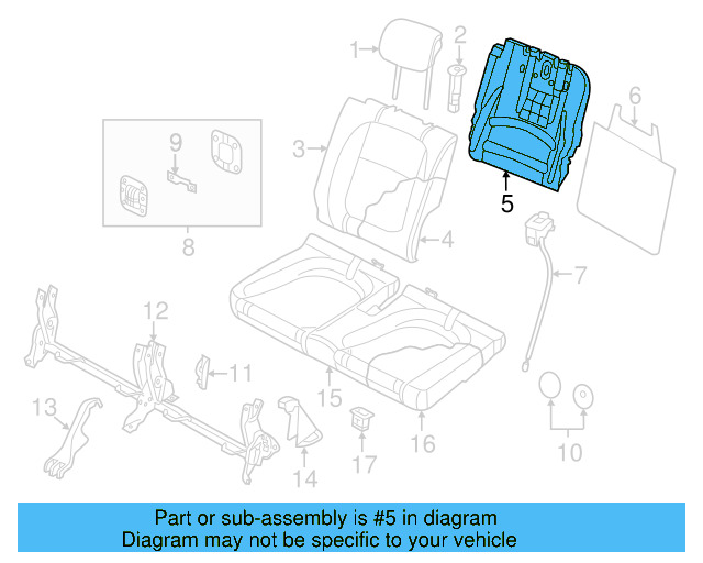 Seat Back Frame 5C5-885-504-C - View 5