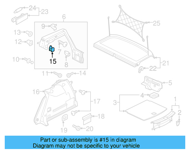 Rear Floor Pan Hook 5Q0-885-473 - View 27