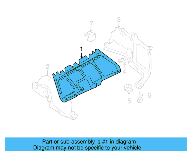 Center Shield 1J0-825-236-F - View 8