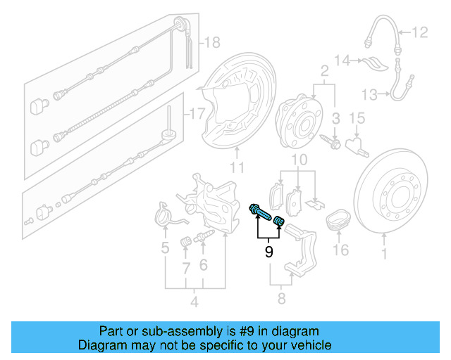 Disc Brake Caliper Pin Boot 1K0-698-470 - View 32