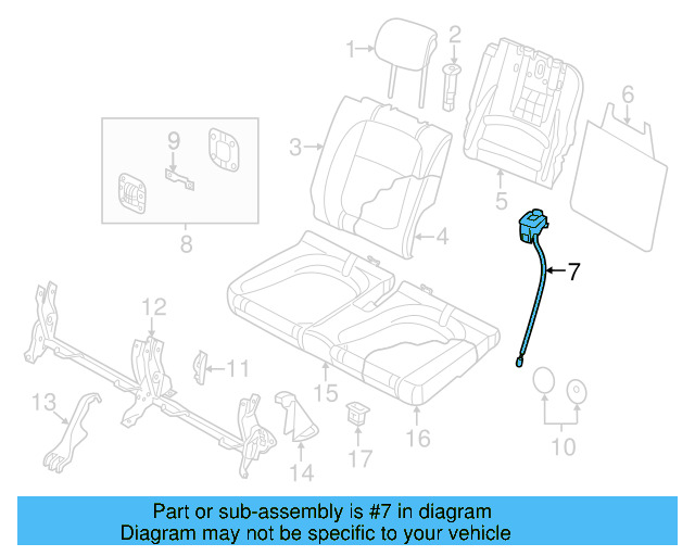 Release Handle 8T0-882-617-PX7 - View 6