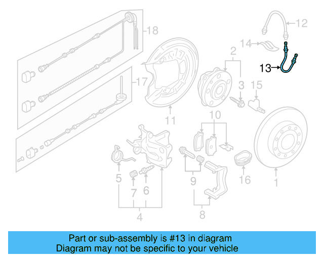 Brake Tube 1K0-611-764-L - View 14