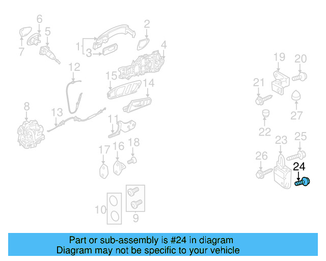 Lower Hinge Bolt N-908-232-03 - View 13