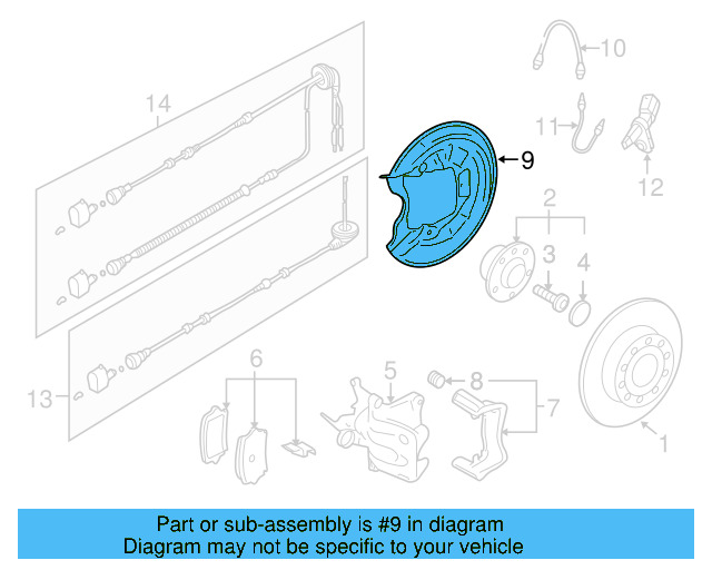 Splash Shield 1K0-615-612-AB - View 18