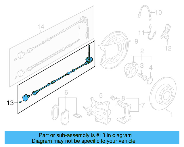 ABS Sensor Wire 1K0-927-904-AR - View 11