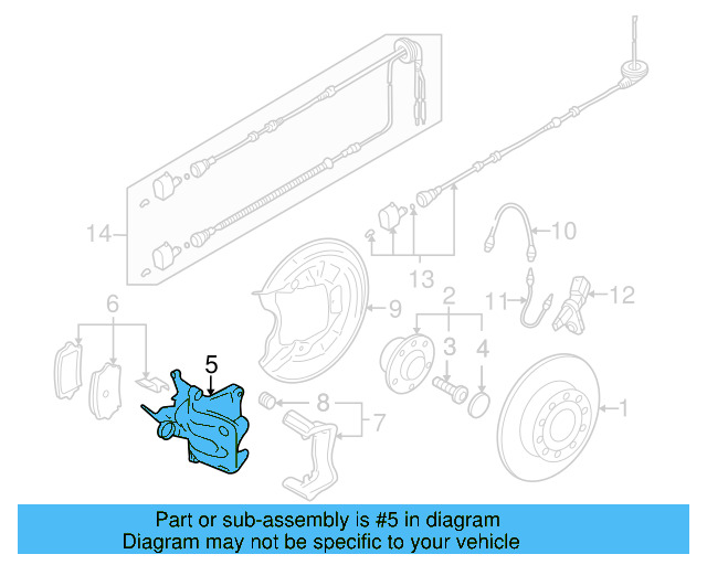 Caliper 1K0-615-423-P - View 5