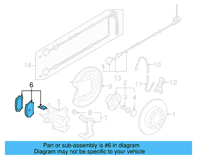 Brake Lining Rear 1K0-698-451-P - View 15