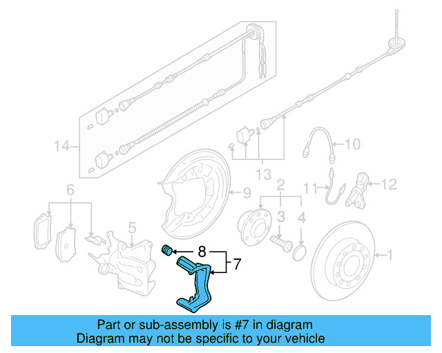 Caliper Mount 1K0-615-425-S - View 6