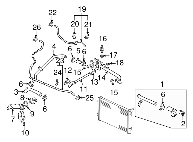 Engine Coolant Pipe O N-903-653-02 - View 11