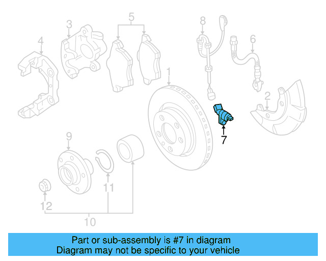 ABS Wheel Speed Sensor 1J0-927-804 - View 31