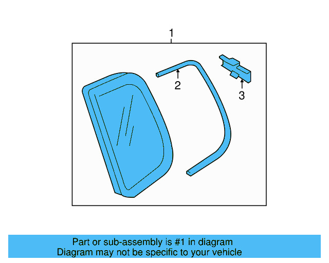 Quarter Glass 5N0-845-042-S-NVB - View 3