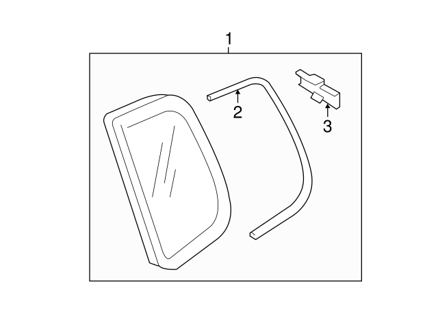 Quarter Glass 5N0-845-042-S-NVB - View 2