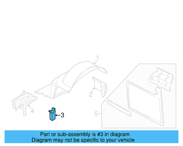 Bumper Bracket 701-801-277 - View 3