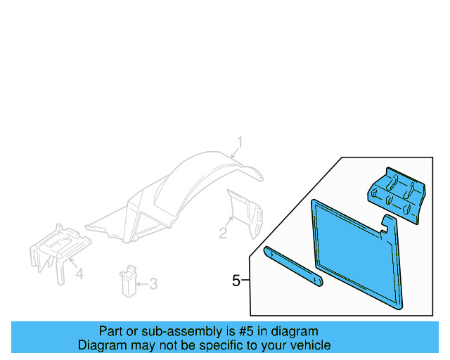 Mud Guard 7D0-821-174 - View 3