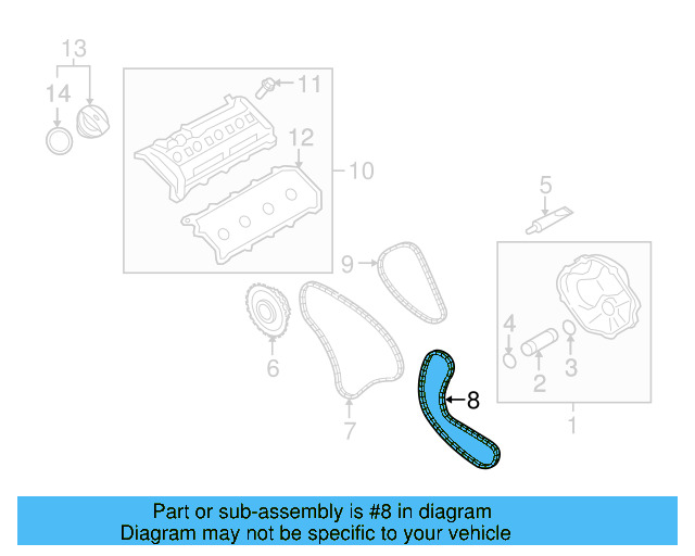 Timing Chain 06E-109-465-AQ - View 5