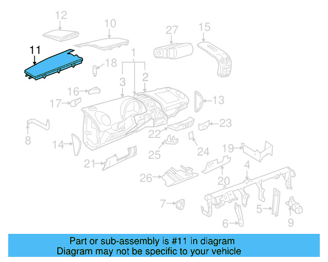 Center Cover 1C0-858-061-F-62J - View 5