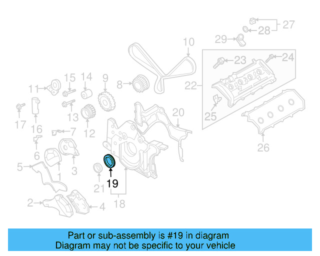 Crank Seal 079-103-051-G - View 4