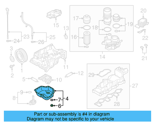 Oil Pan 059-103-602-F - View 8