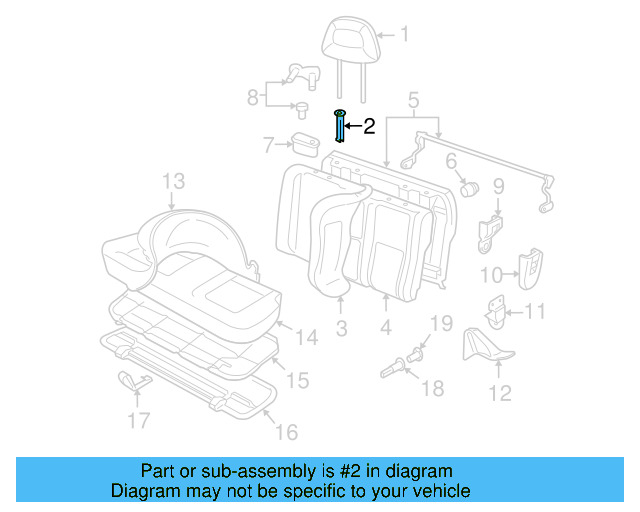 Headrest Guide 1K0-881-920-AE-95T - View 4