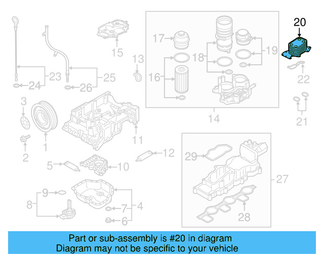 Oil Cooler 059-117-021-K - View 8