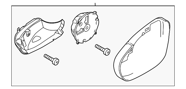 MIRROR HOUSING (DOES NOT INCLUDE GLASS) 561-857-508-M-9B9