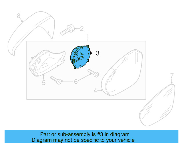 Adjust Motor 3D0-959-578-B - View 7