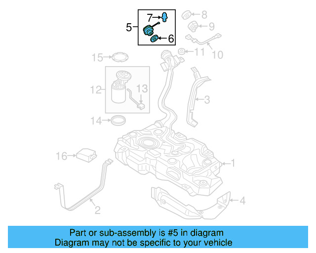 Fuel Cap 7N0-201-550-G - View 4