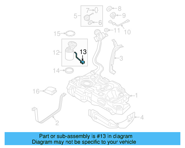 Fuel Gauge Sending Unit 5Q0-919-673-AQ - View 5