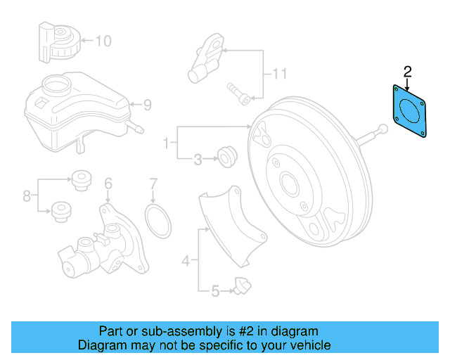 Booster Assembly Gasket 6Q0-612-161 - View 50