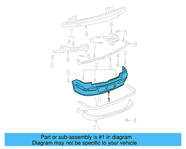 Bumper Cover (Unpainted) 1j9807417agru