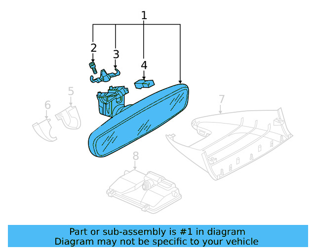 Mirror Inside 3G0-857-511-AM-9B9 - View 32